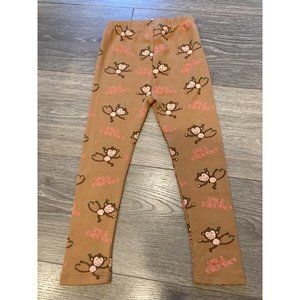 NWOT Zara toddler 2-3 years monkey Smile Everyday leggings